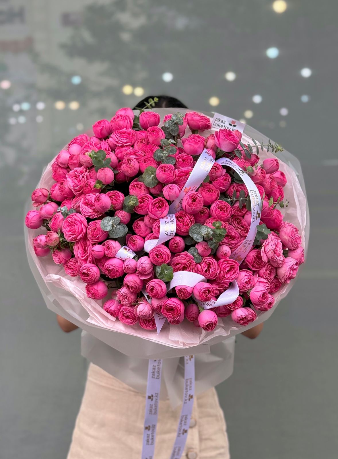 Букет "Жизель L"  из пионовидных роз