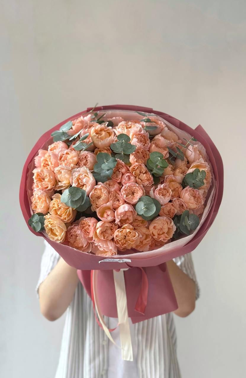 Букет "Пиони роуз" L