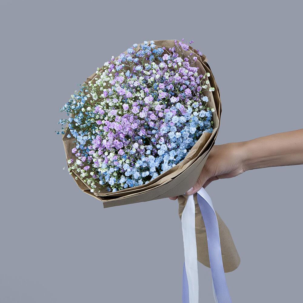 Букет из 3 разноцветных гипсофил