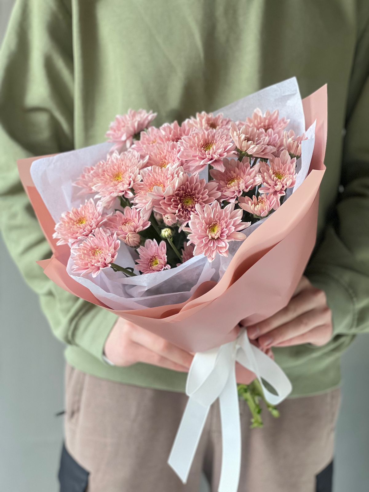 Букет "Очарование"  из хризантем 