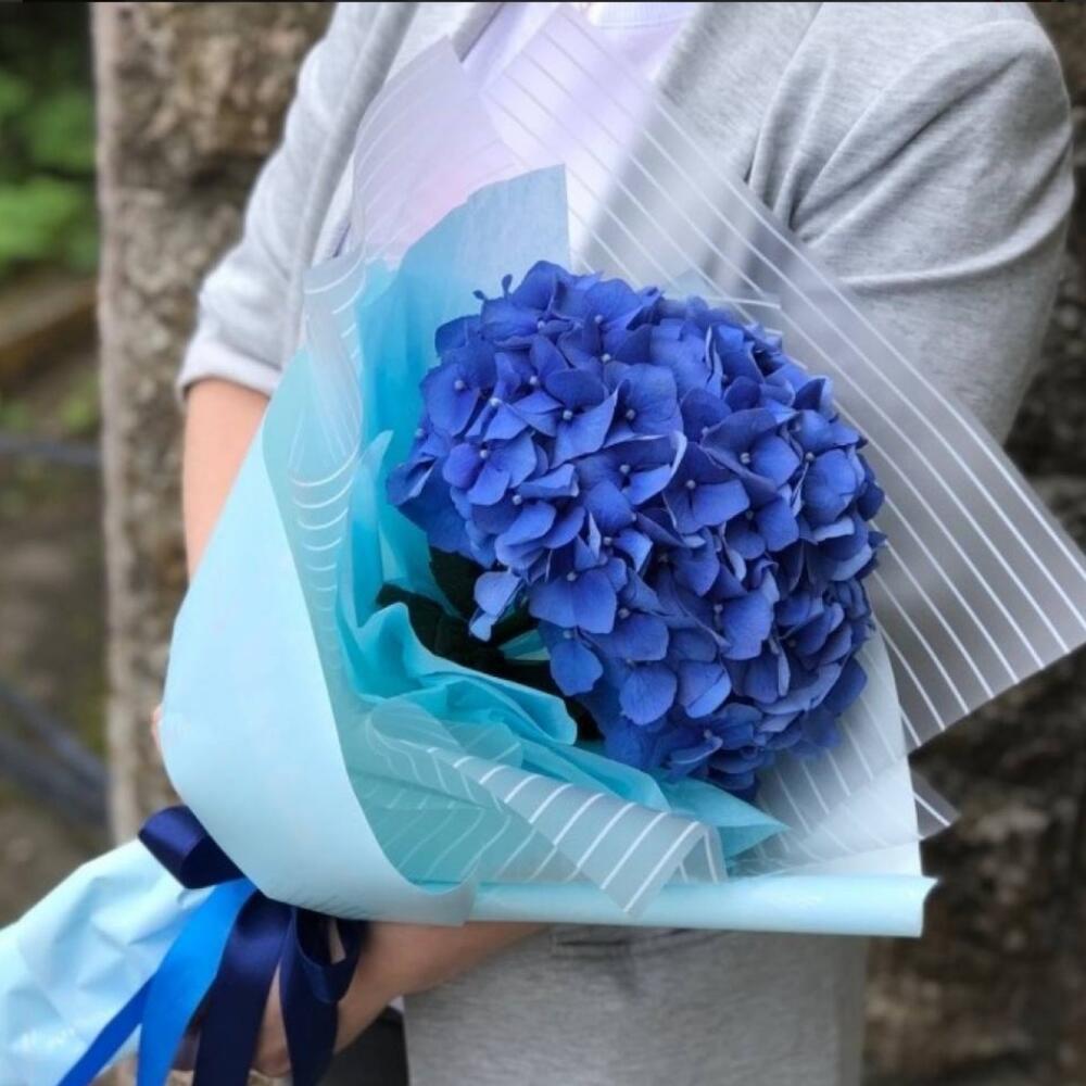 1 королевская гортензия в оформлении