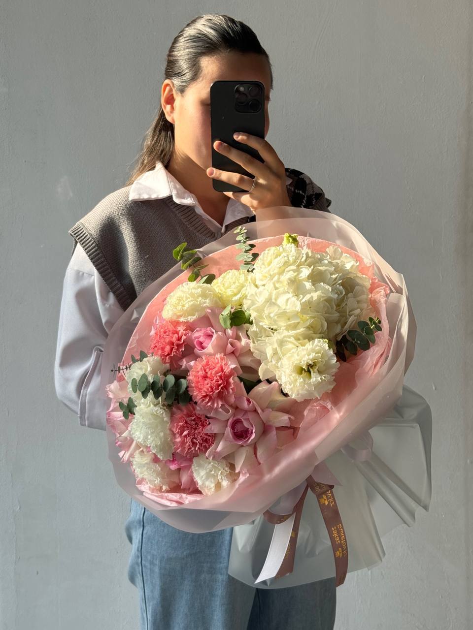 Букет "кремовый рассвет"