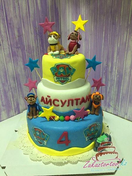 Торт "Щенячий патруль" 1