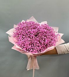 Букет из 15 розовых гипсофил