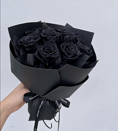 Букет из 11 черных роз