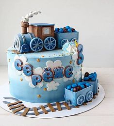 Торт "Поезд в детство"