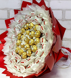 Букет из конфет "Гнездышко" с Raffaello и Ferrero Rosher