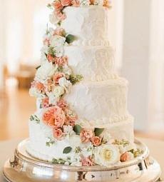 Свадебный торт " Персиковое счастье"