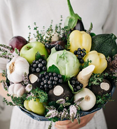 Съедобный букет "Свежесть" из овощей