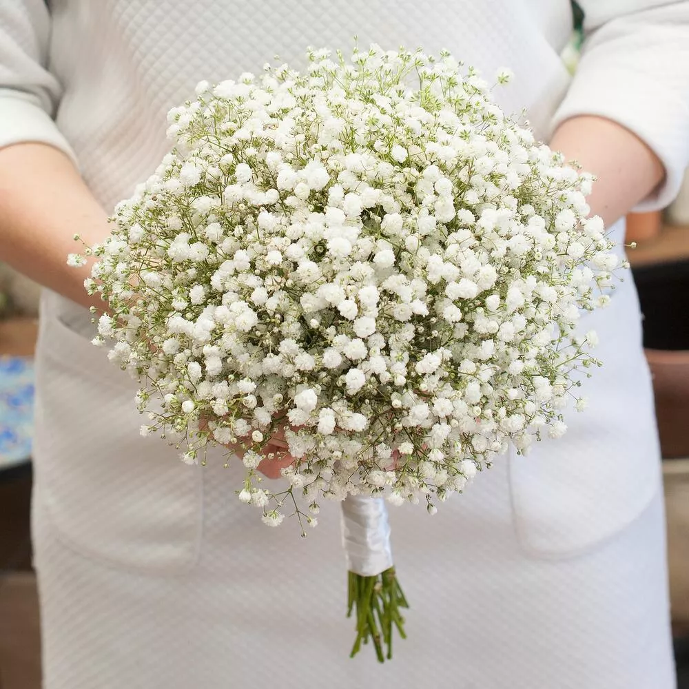 Букет невесты из 15 гипсофил