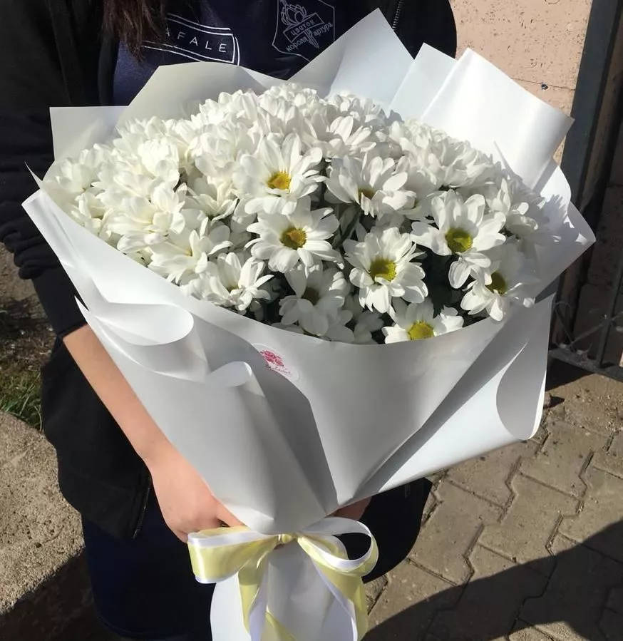 Букет "Солнечный" из ромашек
