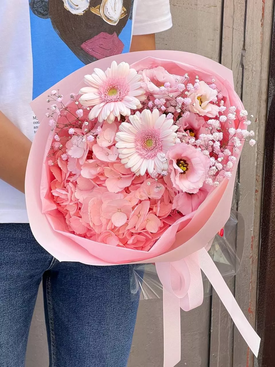 Букет "Розовая бусинка"