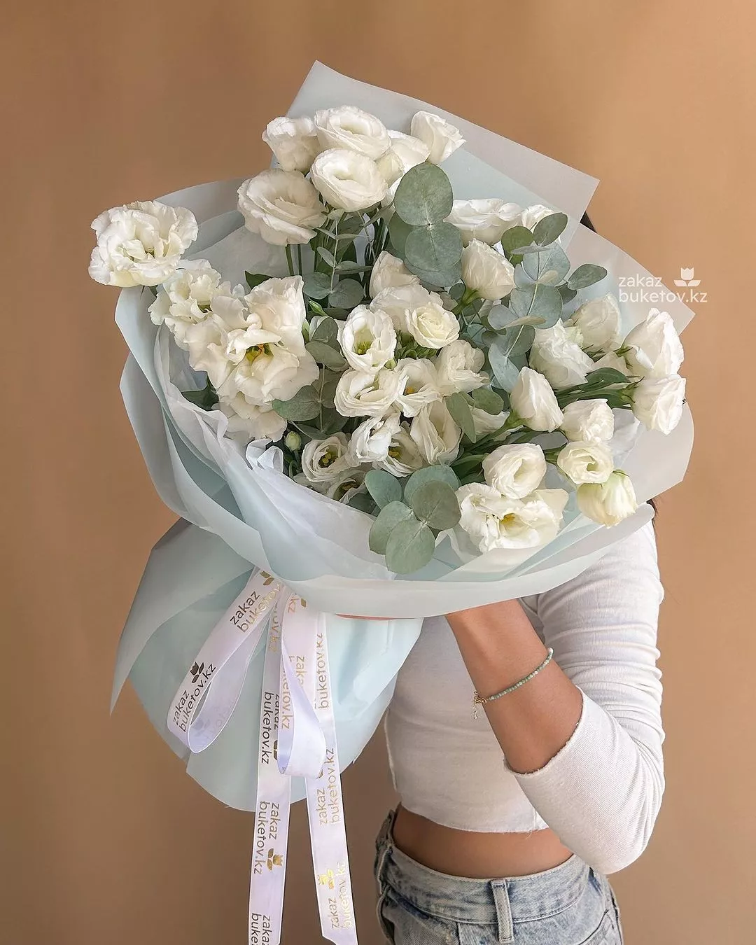 Букет "Лимонка" М из лизиантусов