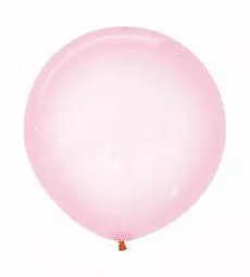 Большой воздушный шар Бабблз розового цвета 48 см