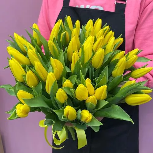 51 жёлтых тюльпанов "Солнце"