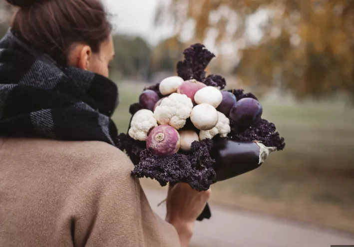 Съедобный букет "Грибной" из овощей