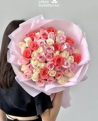 Букет "Ecoprettiness" из голландских роз