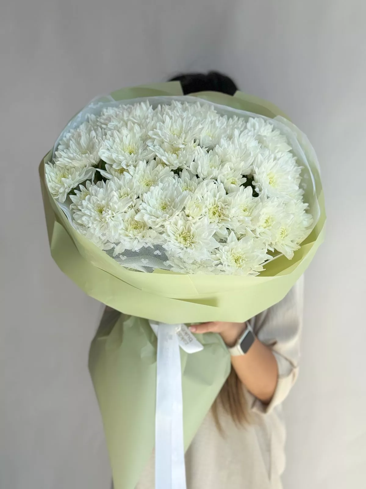 Букет "День знаний" из кустовых хризантем