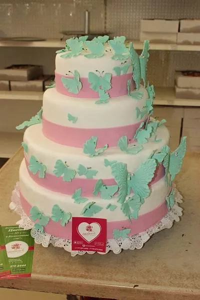 Свадебный торт "Бабочка" 1