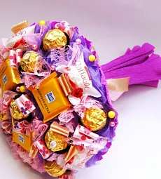 Букет из конфет "Букет Невесты" с Ferrero Rocher
