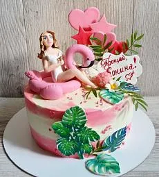 Торт "Девичник в бассейне"
