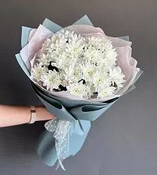 Букет "Сарафанчик" из хризантем