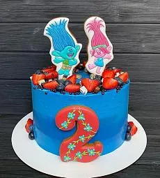 Торт "Веселые Тролли"