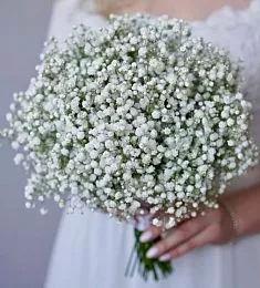 Букет невесты из 15 гипсофил