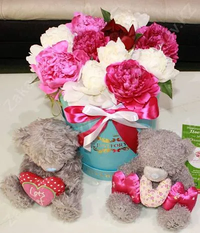 Голландские пионы в коробке Just for You 4