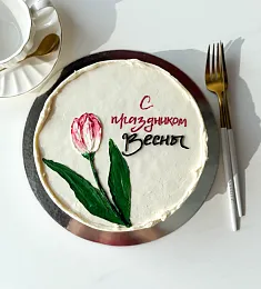 Бенто - торт L "С праздником Весны!"