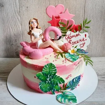 Торт "Девичник в бассейне" 1