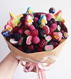 Букет из мармелада "Черника"