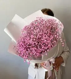 Букет из 7 розовых гипсофил