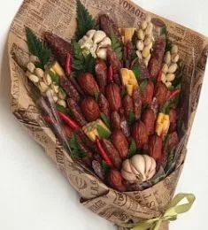 Букеты из колбасы "Мой охотник"