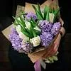 Букеты гиацинтов - с другими цветами