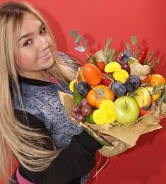 Сезонный фруктово-овощной букет