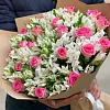 Букеты альстромерий с розами