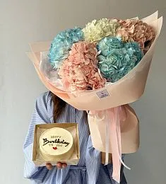 Сет "Бенто и 5 гортензий"