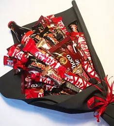 Сладкий букет "Взрыв Вкуса" из kit kat 