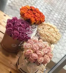 15 голландских роз в коробку