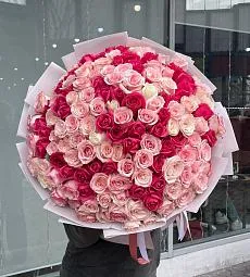 151 голландская роза MIX в розовых тонах